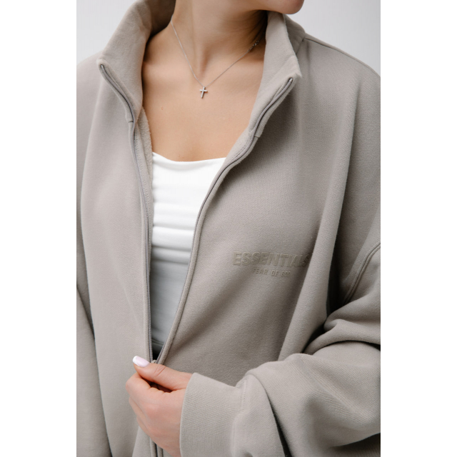Толстовка на молнии Fear of God Essentials Fullzip Jacket Smoke