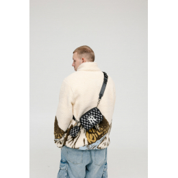 Сумка MLB Monogram NY Bag Black White