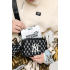 Сумка MLB Monogram NY Bag Black White 