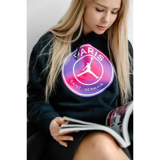 Худи Air Jordan Paris Saint-Germain Hoodie Black