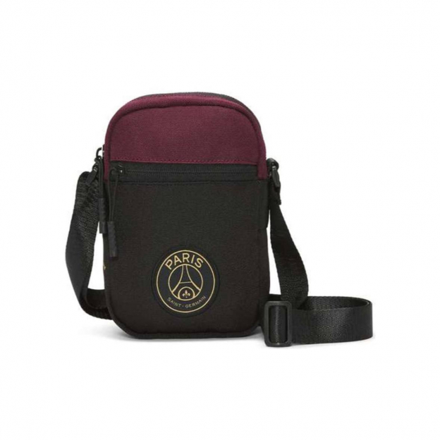 Сумка Jordan x PSG Shoulder Bag Black Burgundy 