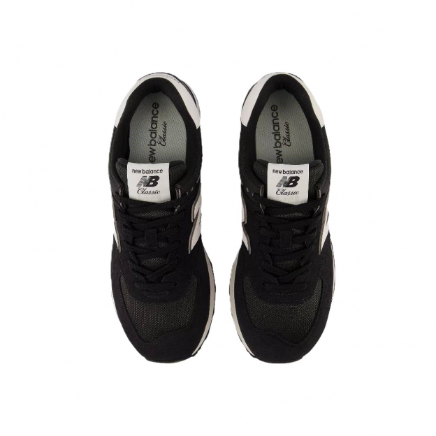 New Balance 574 Black White Purple