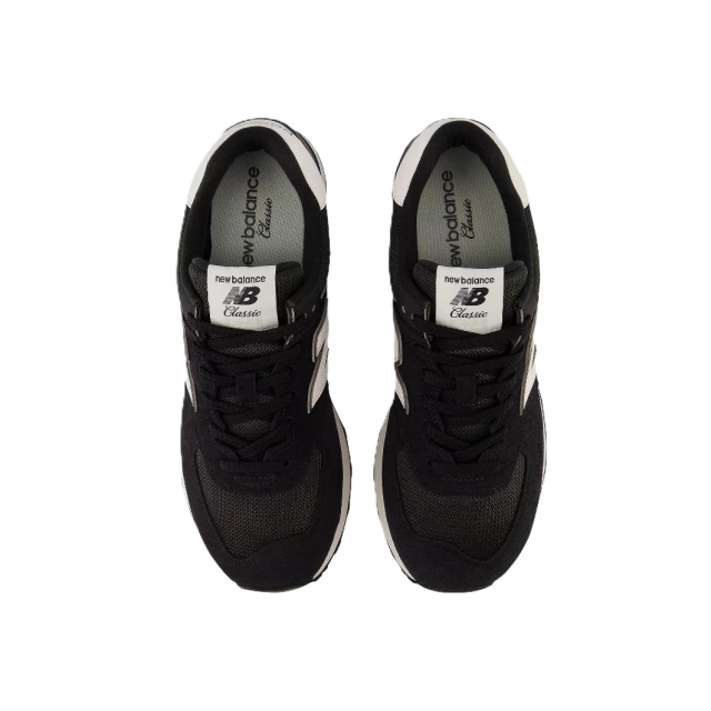 New Balance 574 Black White Purple