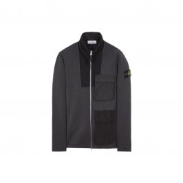 Толстовка Stone Island Fleece Full Zip Grey Black