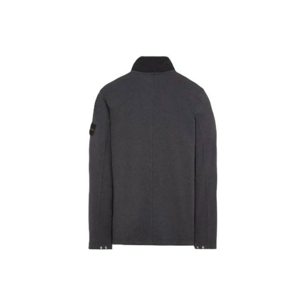 Толстовка Stone Island Fleece Full Zip Grey Black