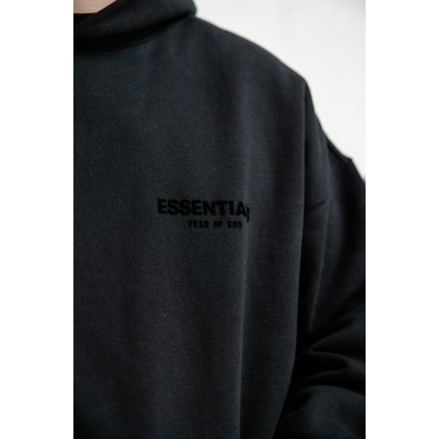 Худи Fear of God Essentials Hoodie Stretch Limo Black