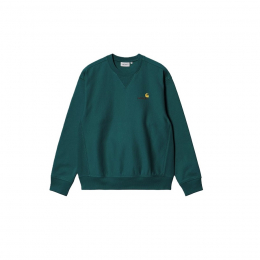 Толстовка Carhartt WIP American Script Sweat Green