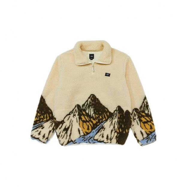 Флисовая куртка Vans Fleece Jacket Beige Brown Blue