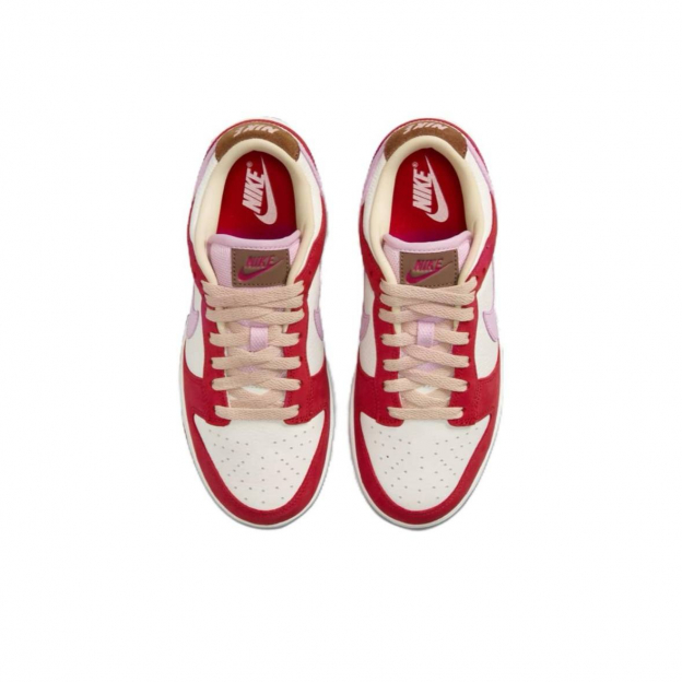 Nike Dunk Low Sail and Sport Red