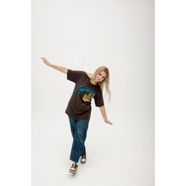 Футболка Travis Scott Cactus Jack x Fragment Design Tee Brown