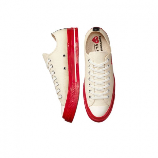 Converse x Comme des Garcons Chuck Taylor 70 Low Red Beige