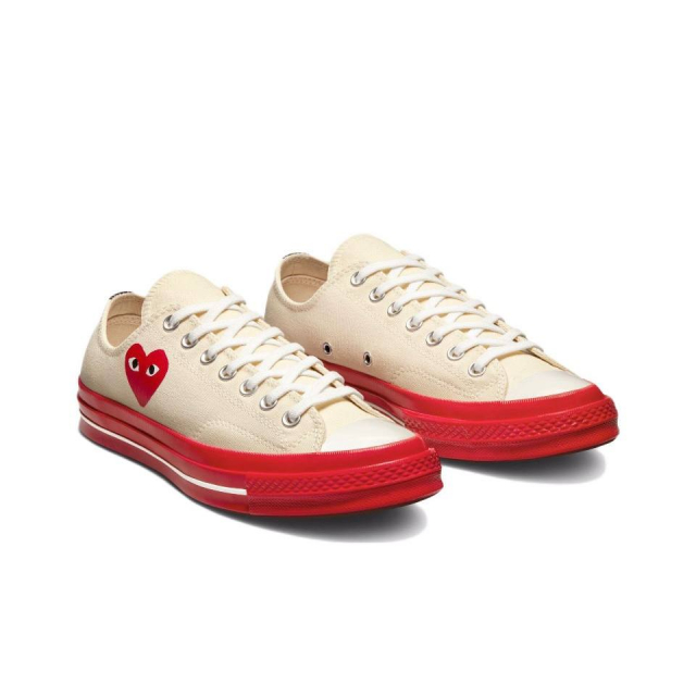 Converse x Comme des Garcons Chuck Taylor 70 Low Red Beige