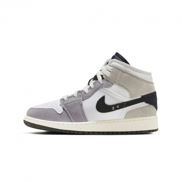 Air Jordan 1 Mid SE Craft GS Cement Grey