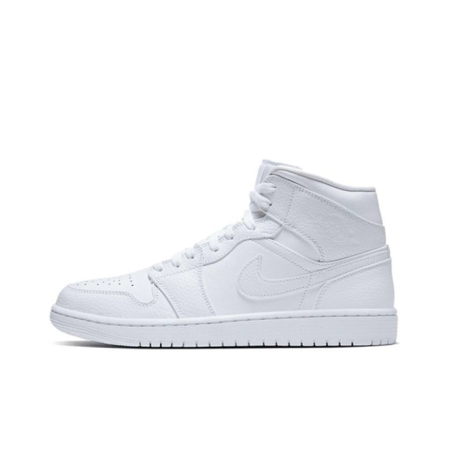 Air Jordan 1 Mid Triple White