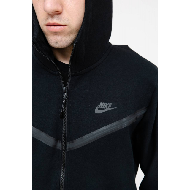 Зип худи Nike Sportswear Tech Fleece Full-Zip Hoodie Black