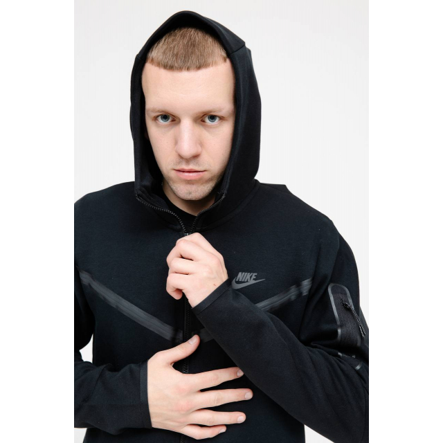 Зип худи Nike Sportswear Tech Fleece Full-Zip Hoodie Black