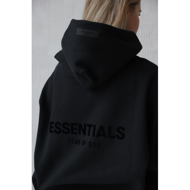 Худи Fear of God Essentials Hoodie Stretch Limo Black