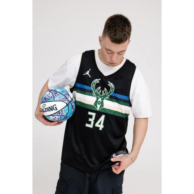 Джерси Jordan x NBA Milwaukee Jersey  Black Green White