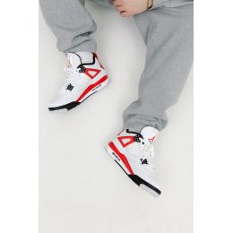 Air Jordan 4 Retro Neutral Grey Red Cement