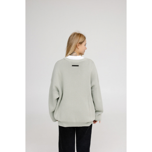 Свитер Fear of God Essentials Knit Pullover Green Concrete