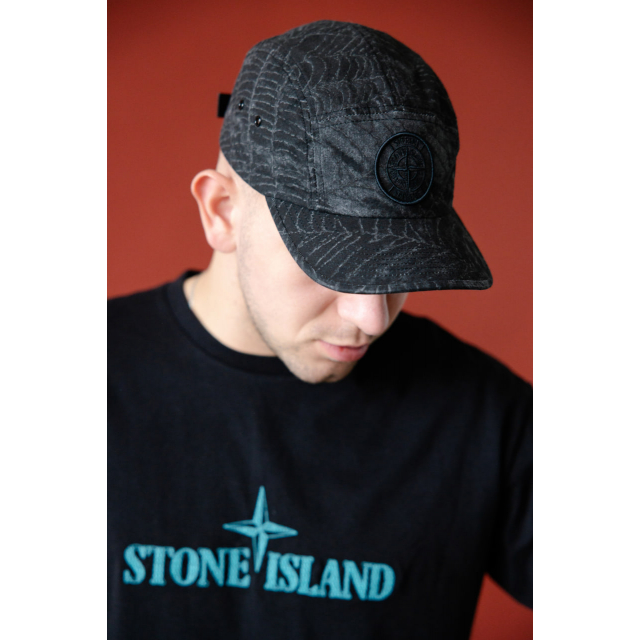 Кепка Supreme x Stone Island Cap Grey