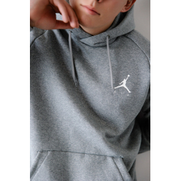 Худи Jordan Jumpman Fleece Hoodie Grey White