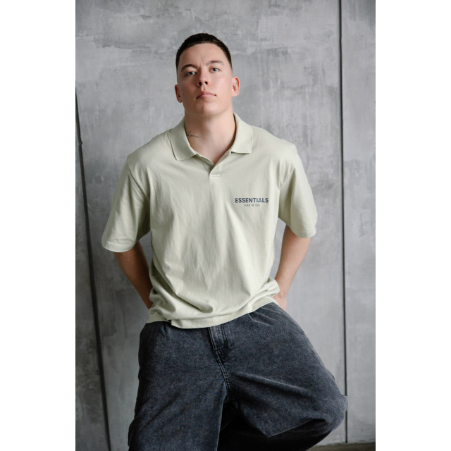 Поло Fear of God Essentials Polo Shirt Sage