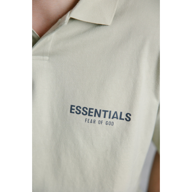 Поло Fear of God Essentials Polo Shirt Sage