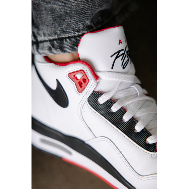 Nike Flight Legacy White Red Black