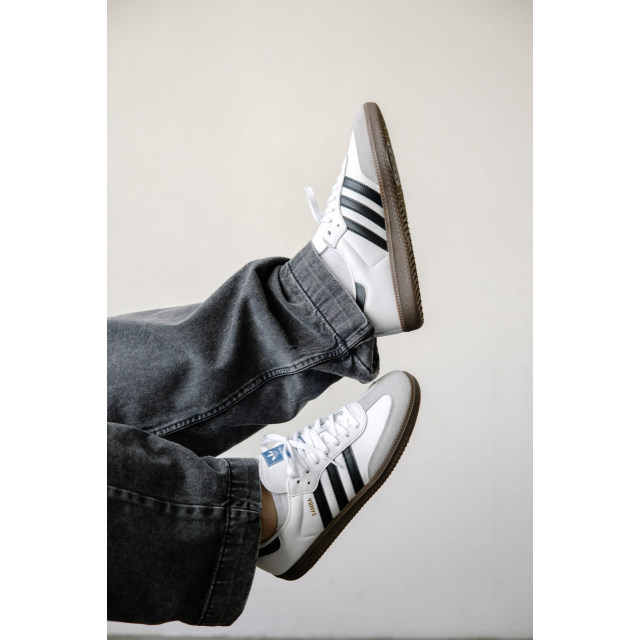 Adidas Originals Samba OG White Black Grey Kids
