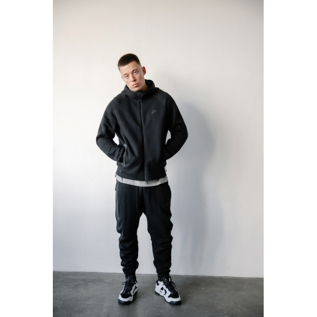 Зип Худи Nike Sportswear Tech Fleece Windrunner Full-Zip Hoodie Black