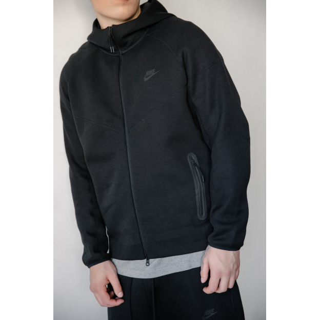 Зип Худи Nike Sportswear Tech Fleece Windrunner Full-Zip Hoodie Black