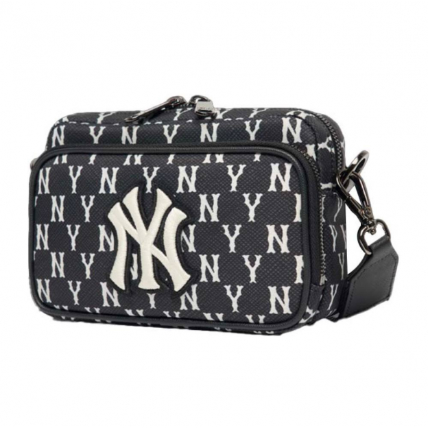 Сумка MLB Monogram NY Bag Black White   