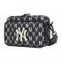 Сумка MLB Monogram NY Bag Black White   