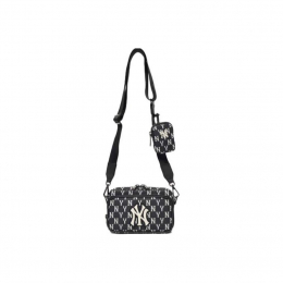 Сумка MLB Monogram NY Bag Black White   