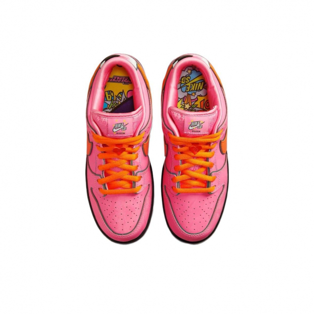 Nike Dunk SB Low x Powerpuff Girls Pink Orange Black