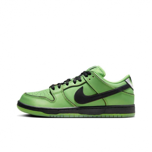 Nike Dunk SB Low x Powerpuff Girls Green Black