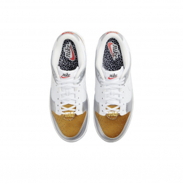 Nike Dunk Low SE Silver Gold Metallic