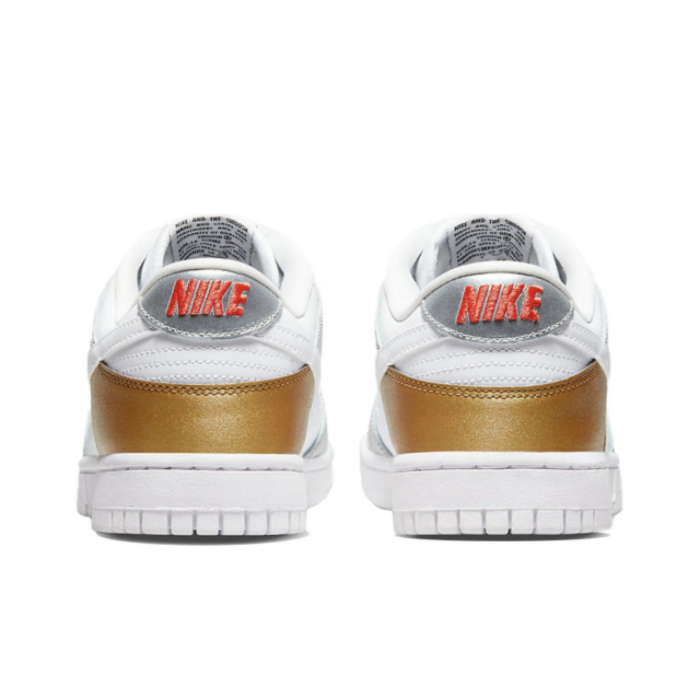 Nike Dunk Low SE Silver Gold Metallic