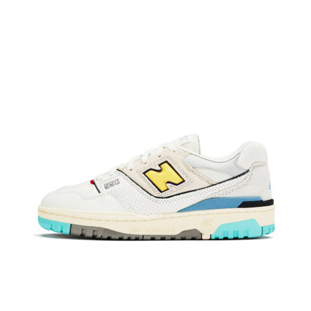 New Balance 550 Cream Blue Yellow 