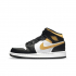 Air Jordan 1 Mid Black University Gold 