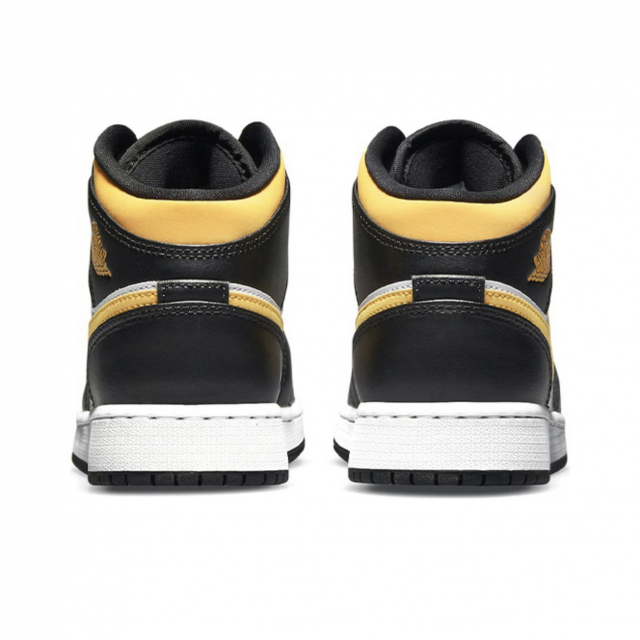 Air Jordan 1 Mid Black University Gold