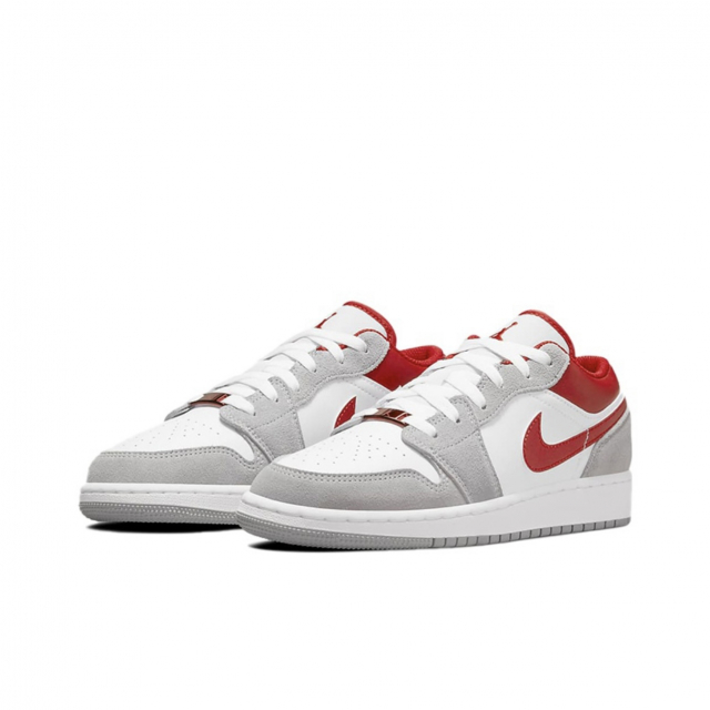Air Jordan 1 Low SE Light Smoke Grey Gym Red