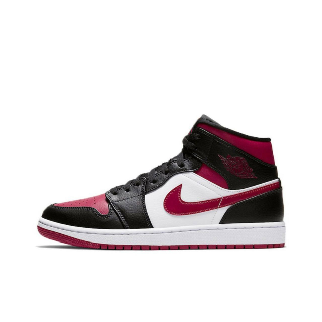 Air Jordan 1 Mid Black Gym Red 