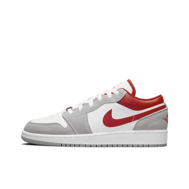 Air Jordan 1 Low SE Light Smoke Grey Gym Red 