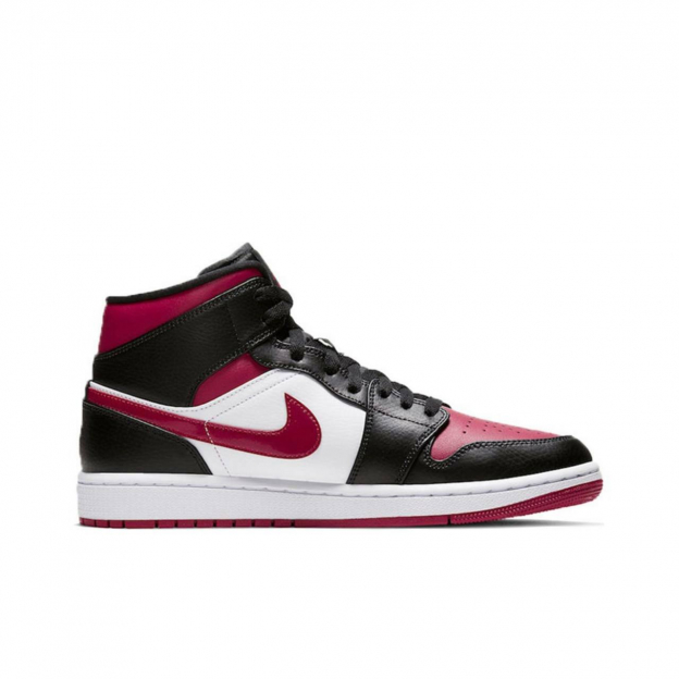 Air Jordan 1 Mid Black Gym Red 