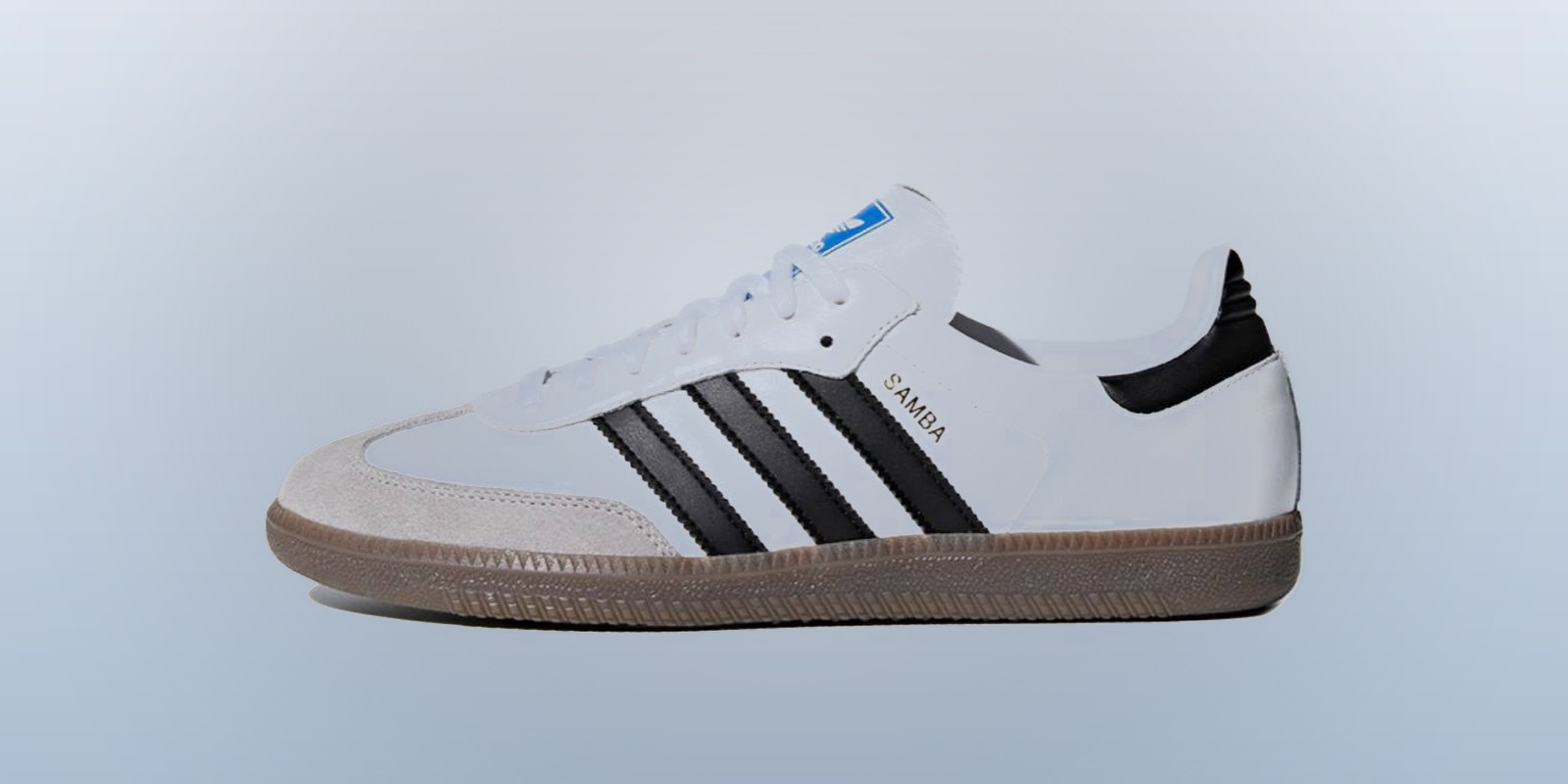 adidas выпустила Samba в коровьем принте с голубыми акцентами