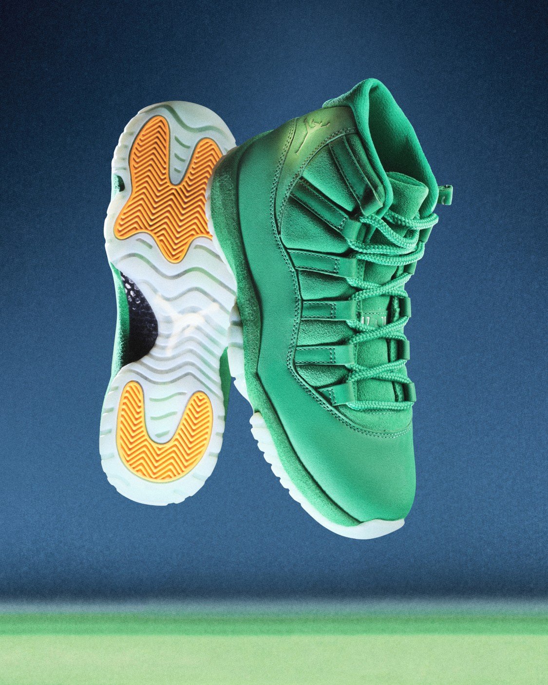 Air Jordan 11 Green Screen, промо-кадр