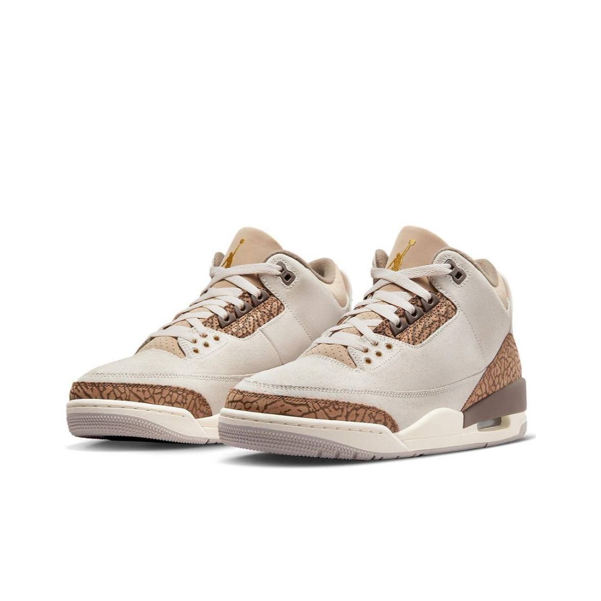 Кроссовки Air Jordan 3 Orewood Brown сбоку