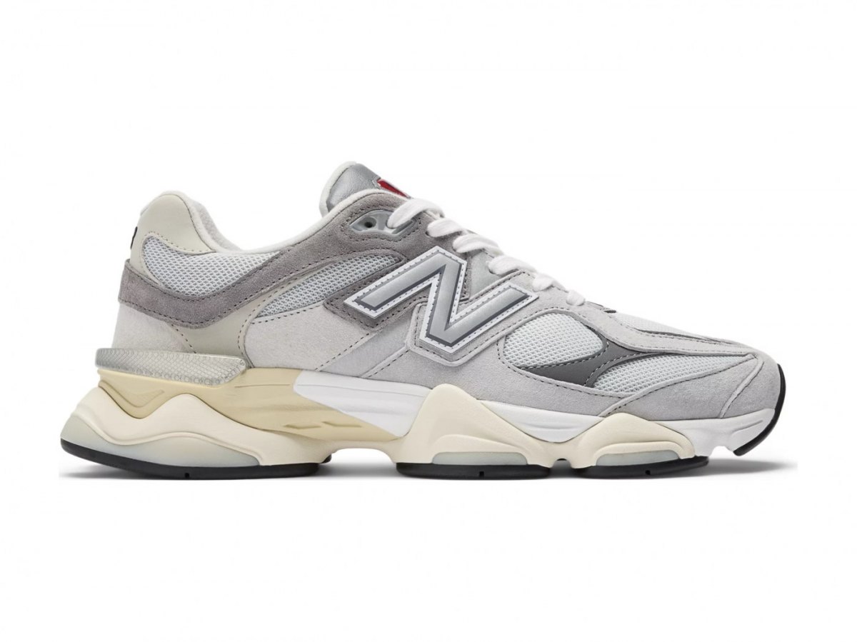 Серые кроссовки New Balance 9060, вид сбоку